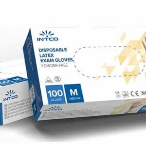 INTCO LATEX POWDER FREE EXAMINATION GLOVES